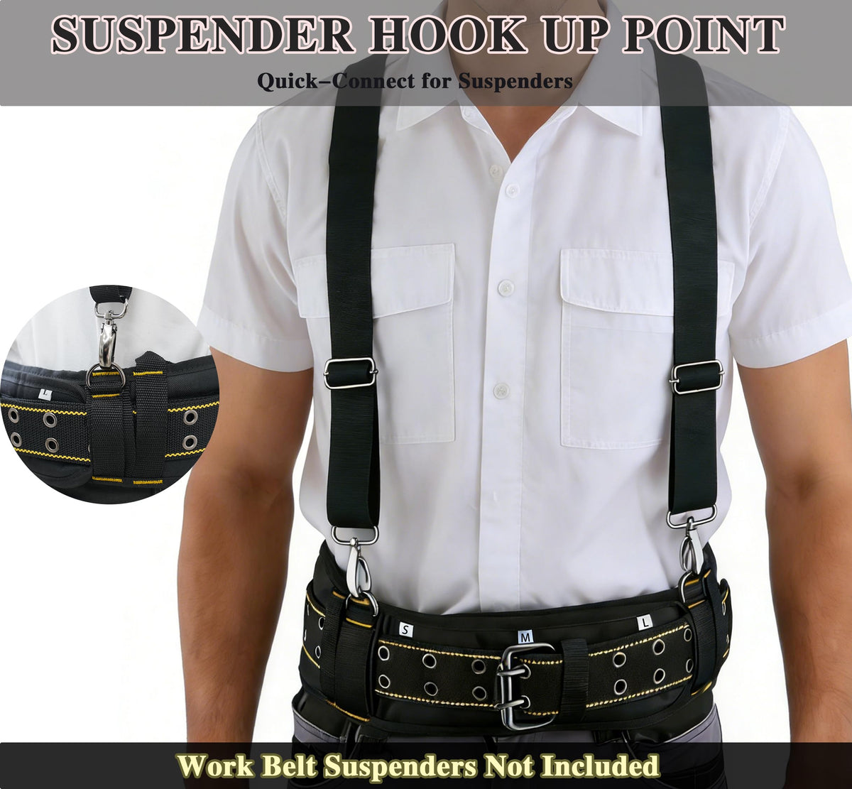 Padded Heavy Duty Work Belt with D Ring Q677