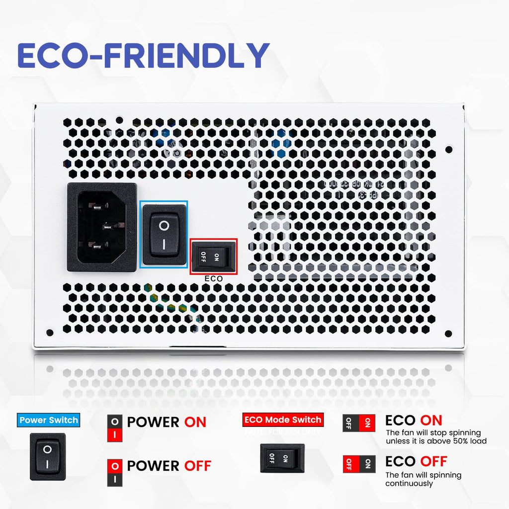 1000W White Power Supply L536637