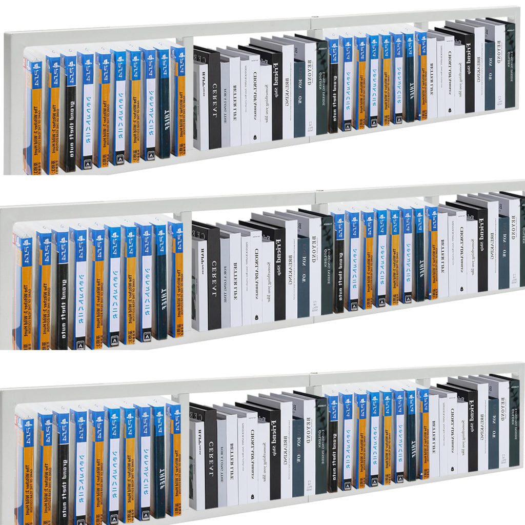 34 Inch White Metal CD Storage Shelf D96406