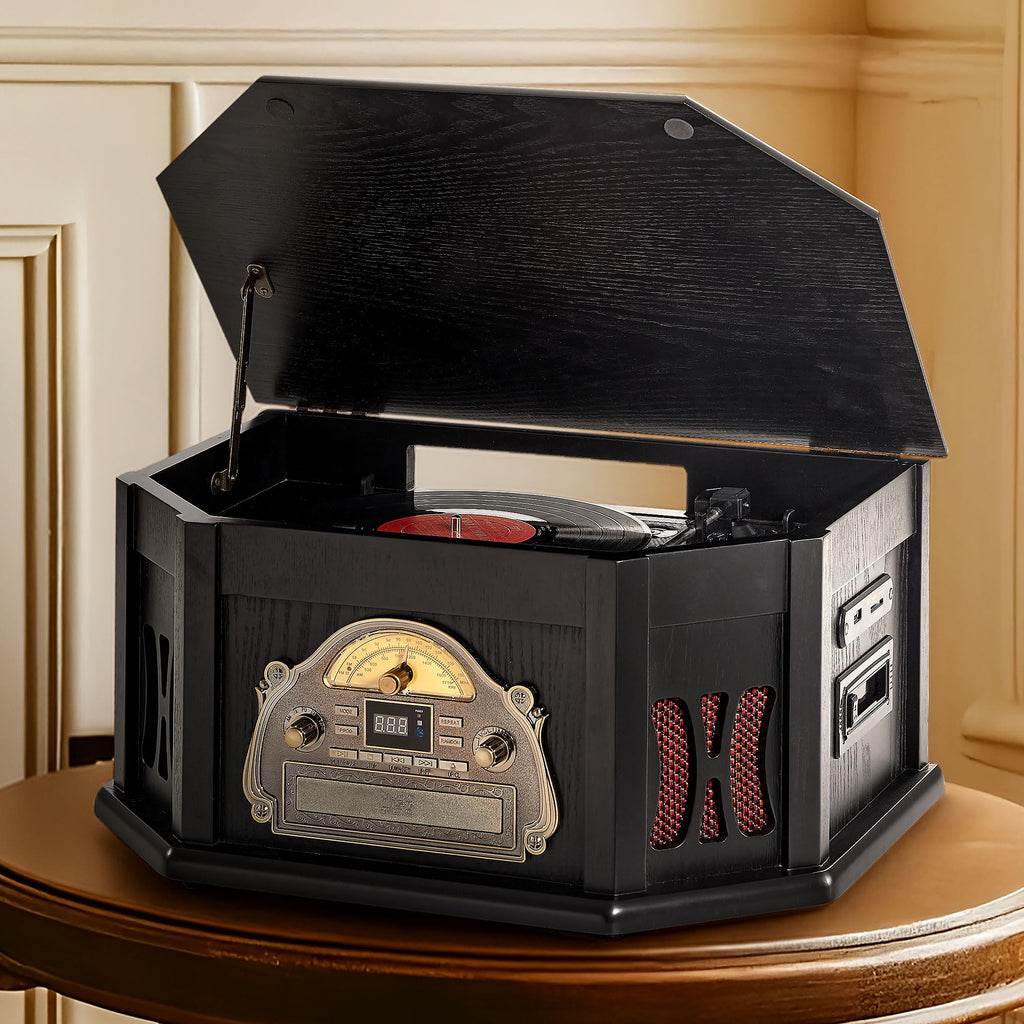 10-in-1 Record Player with Bluetooth H37357