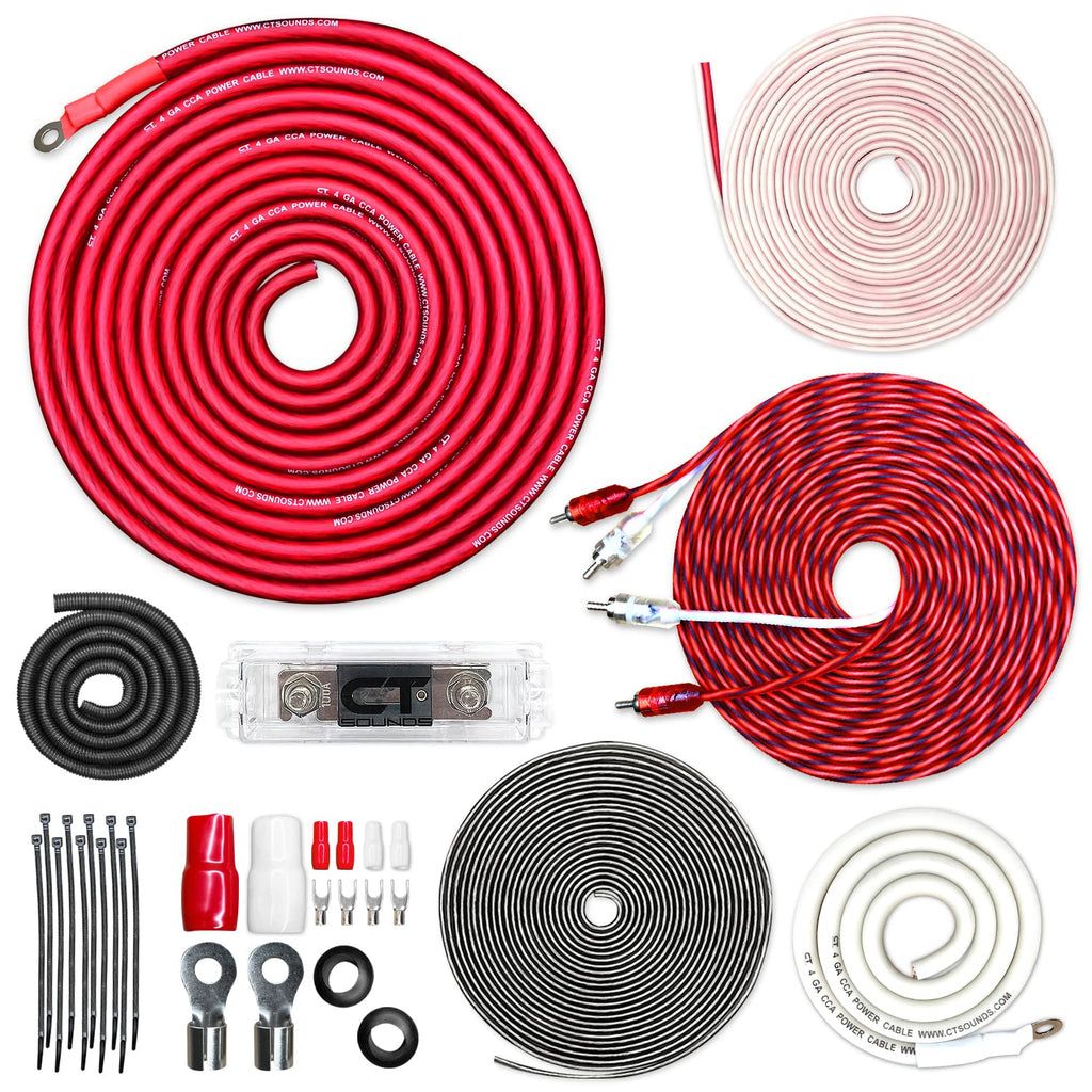4 Gauge CCA Amp Wiring Install Kit H6136