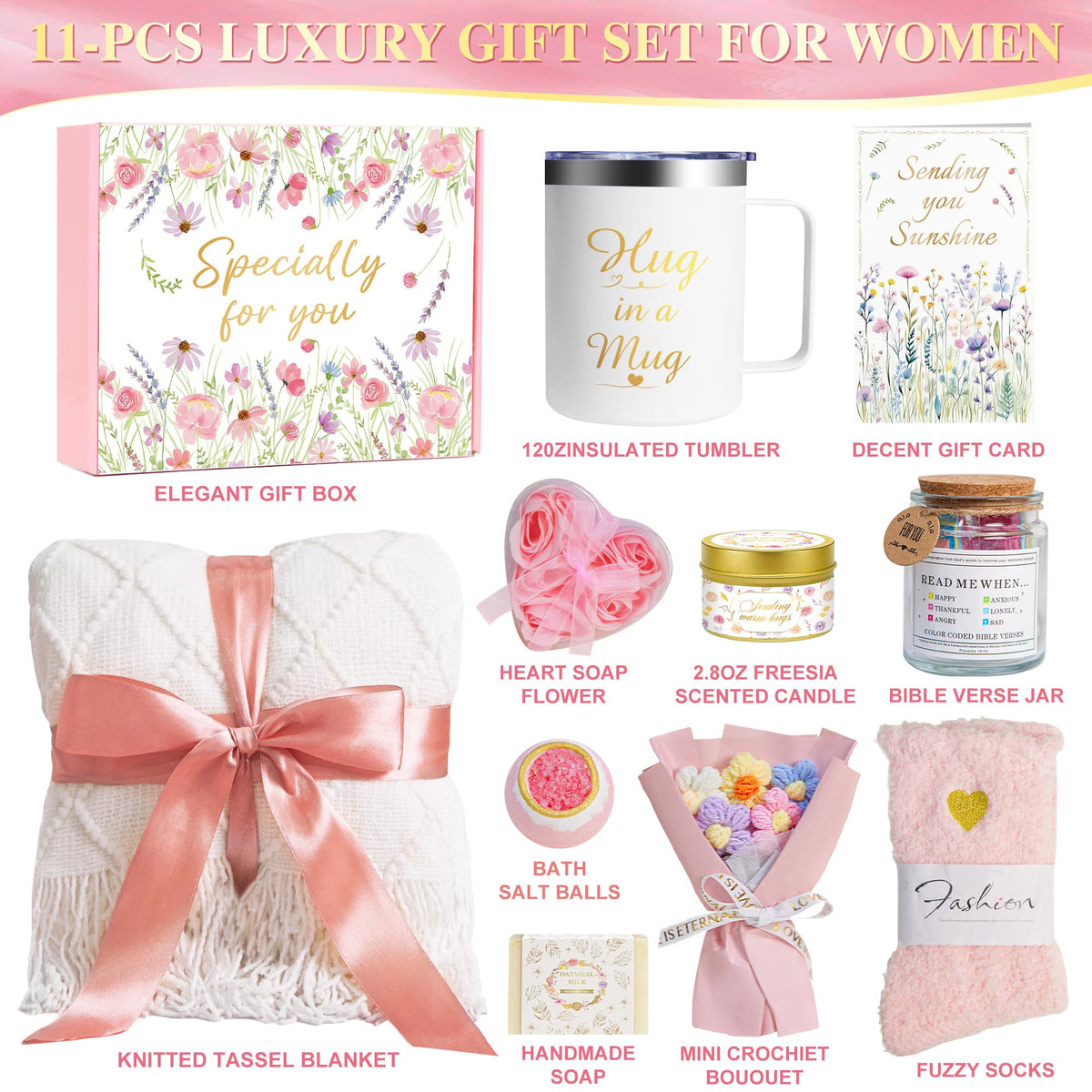 11 PCS Self Care Spa Care Package X7223