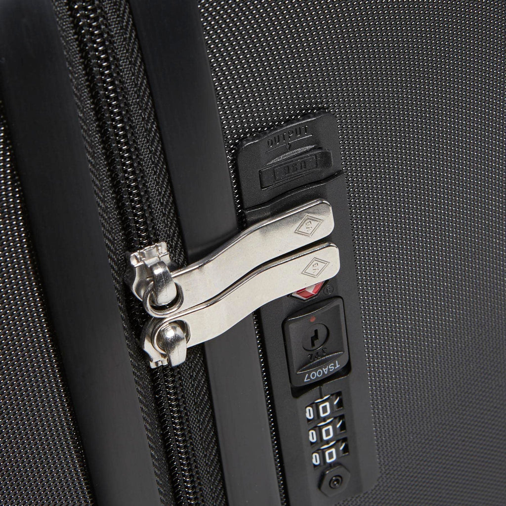 Black Hardside Underseat Rolling Suitcase M2271
