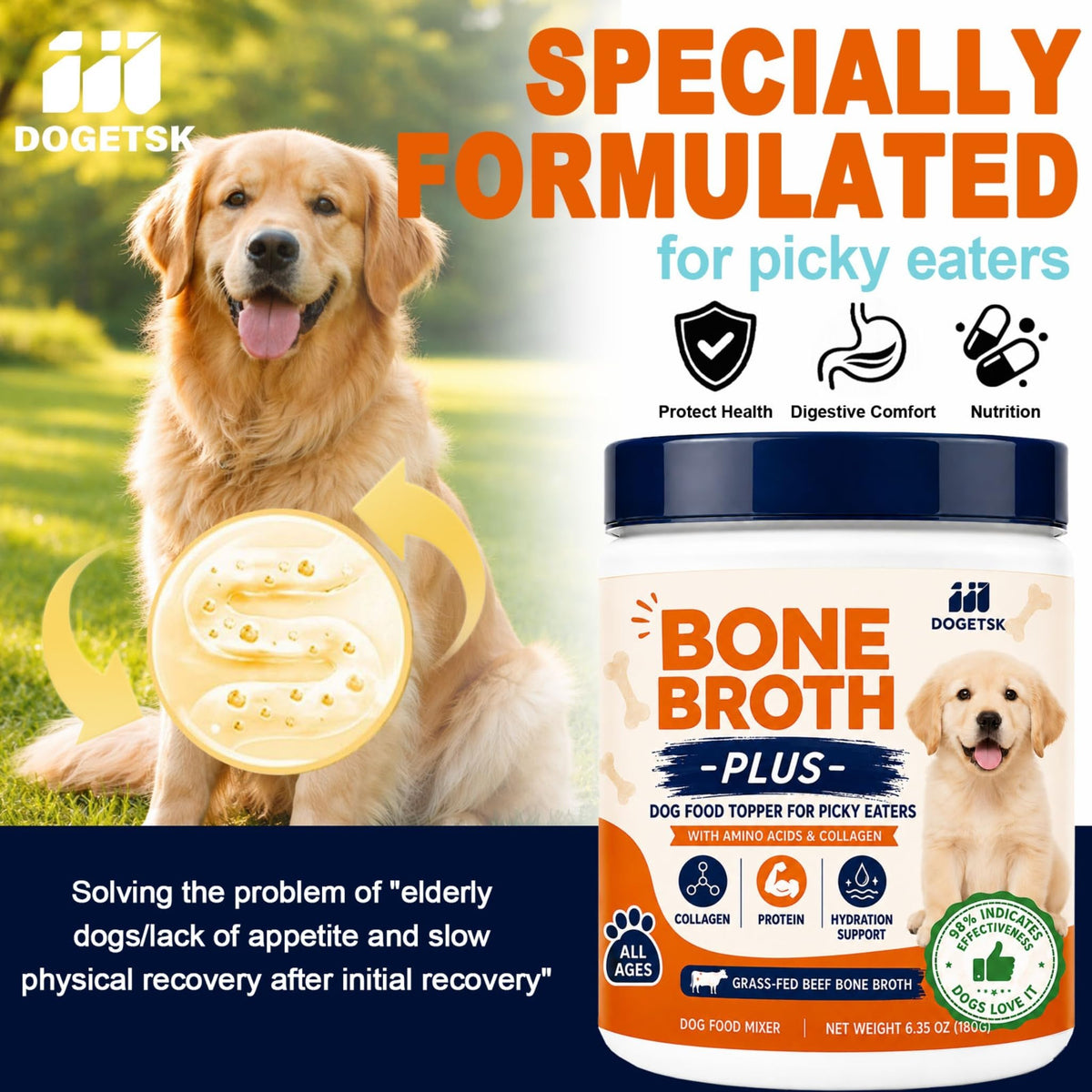 Doggy Nutritious Beef Bone Soup Supplement D165