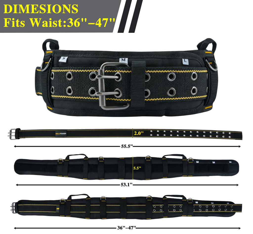 Padded Heavy Duty Work Belt with D Ring Q677