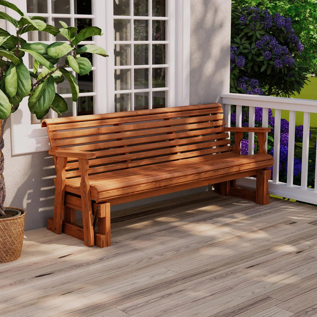 Heavy Duty Roll Back Porch Glider with Cupholders J302101