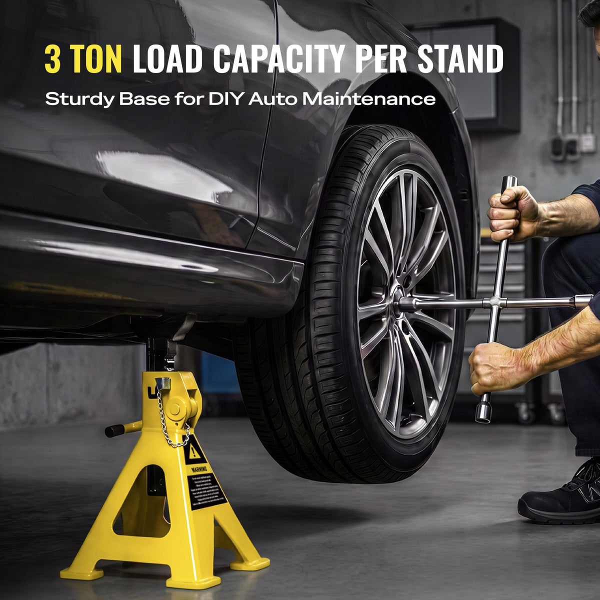 3 Ton Heavy Duty Jack Stands 1 Pair F936