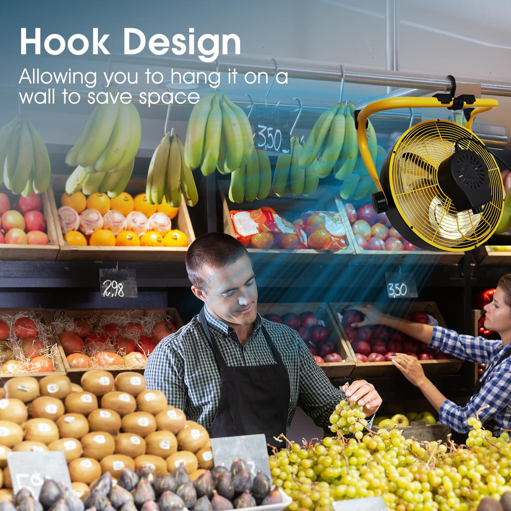 12 Inch High Velocity Metal Floor Fan F590195