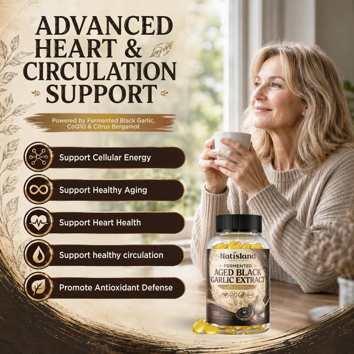 Odorless Black Garlic Extract Softgels P308410