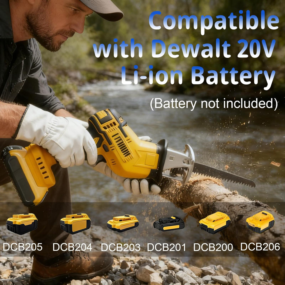 Cordless Reciprocating Saw with 4 Blades Kit D599555