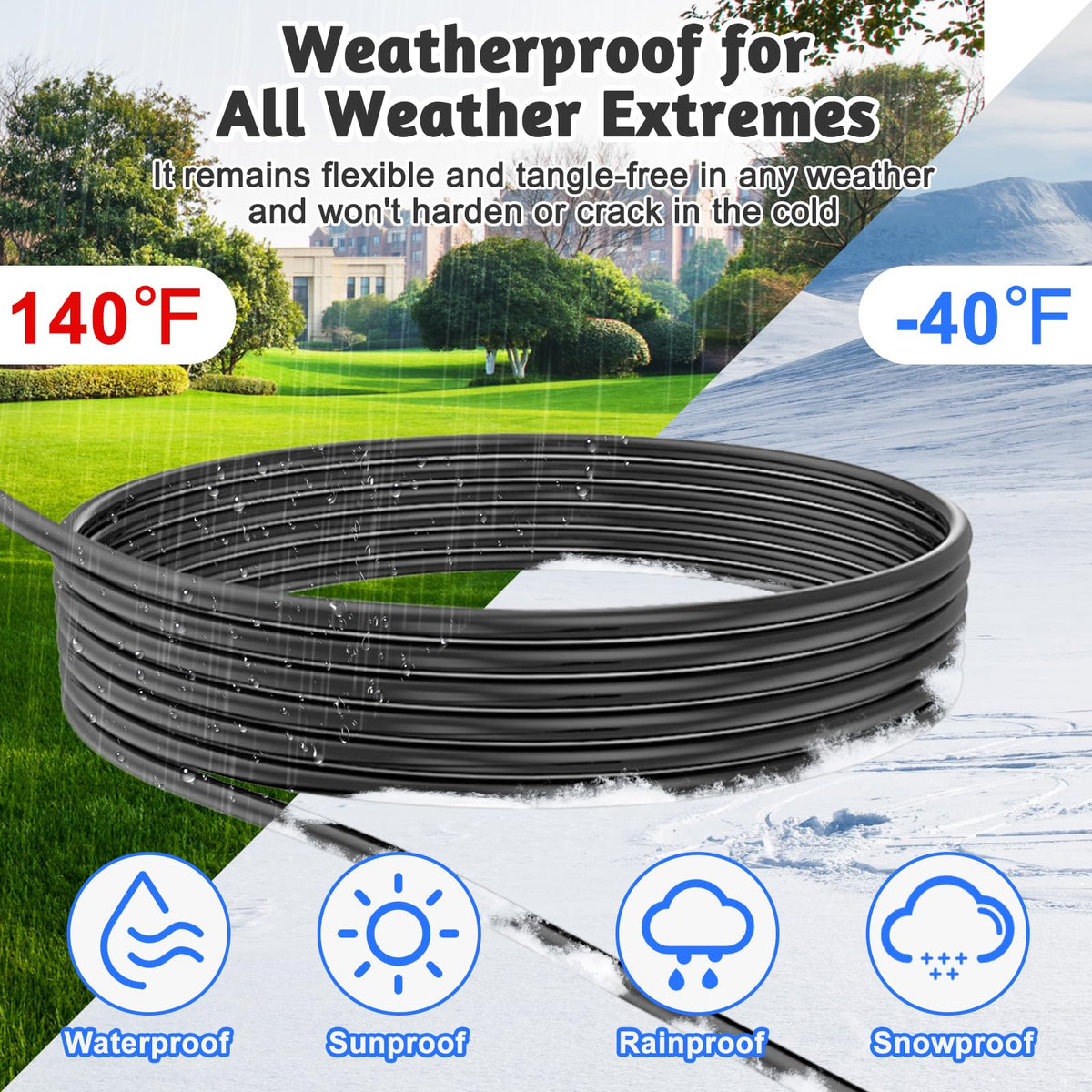 12 Gauge 3 Outlet Outdoor Extension Cord 100 FT B398205