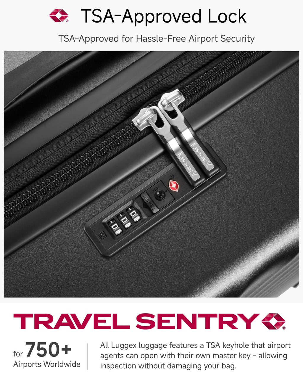 20 Inch Carry On Luggage 22x14x9 Charcoal Metallic L527862