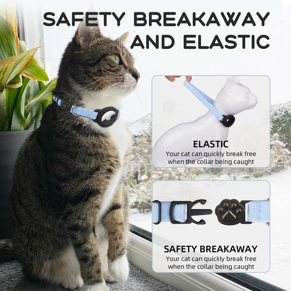 Cat Collar with AirTag Holder and Bell D137795