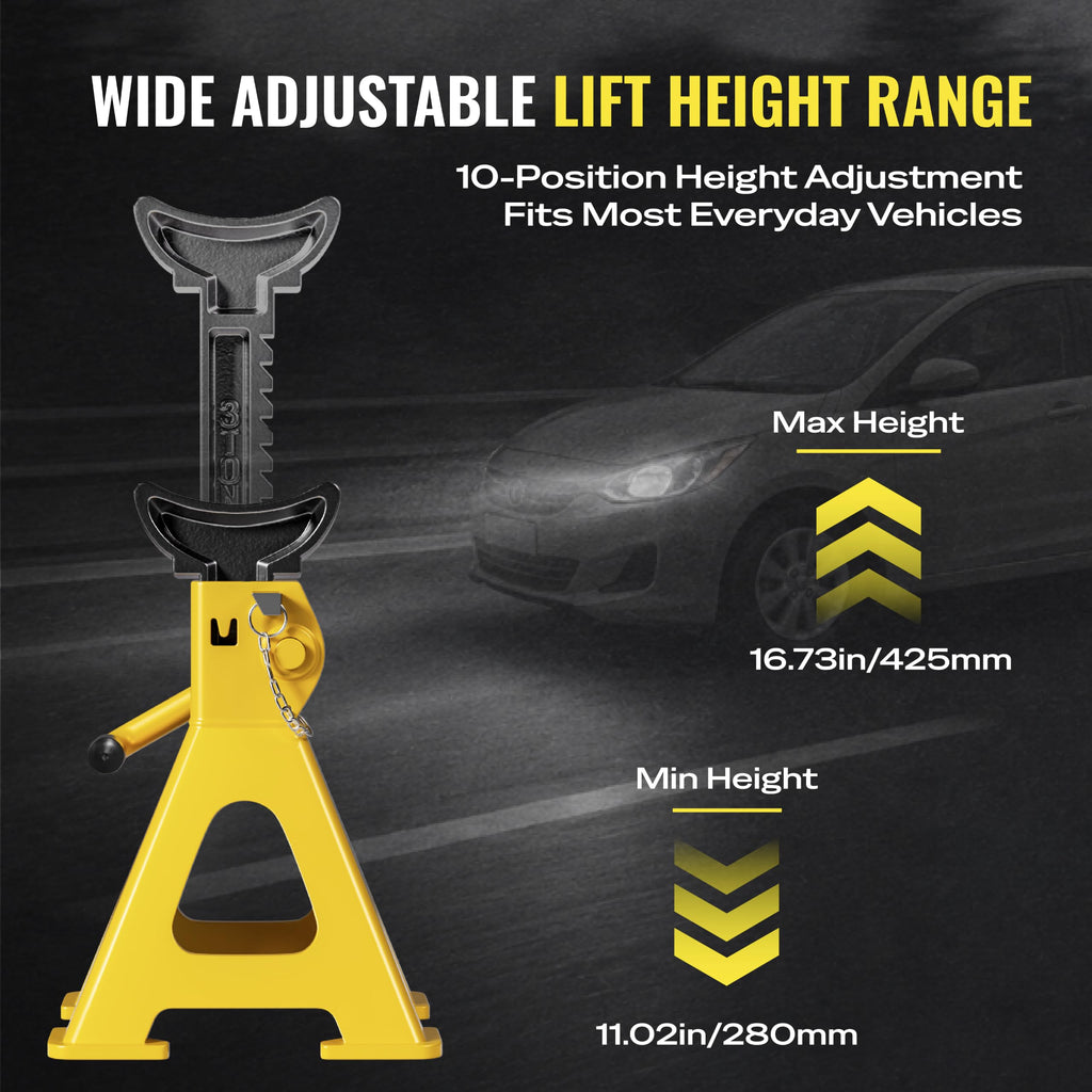3 Ton Heavy Duty Jack Stands 1 Pair F936