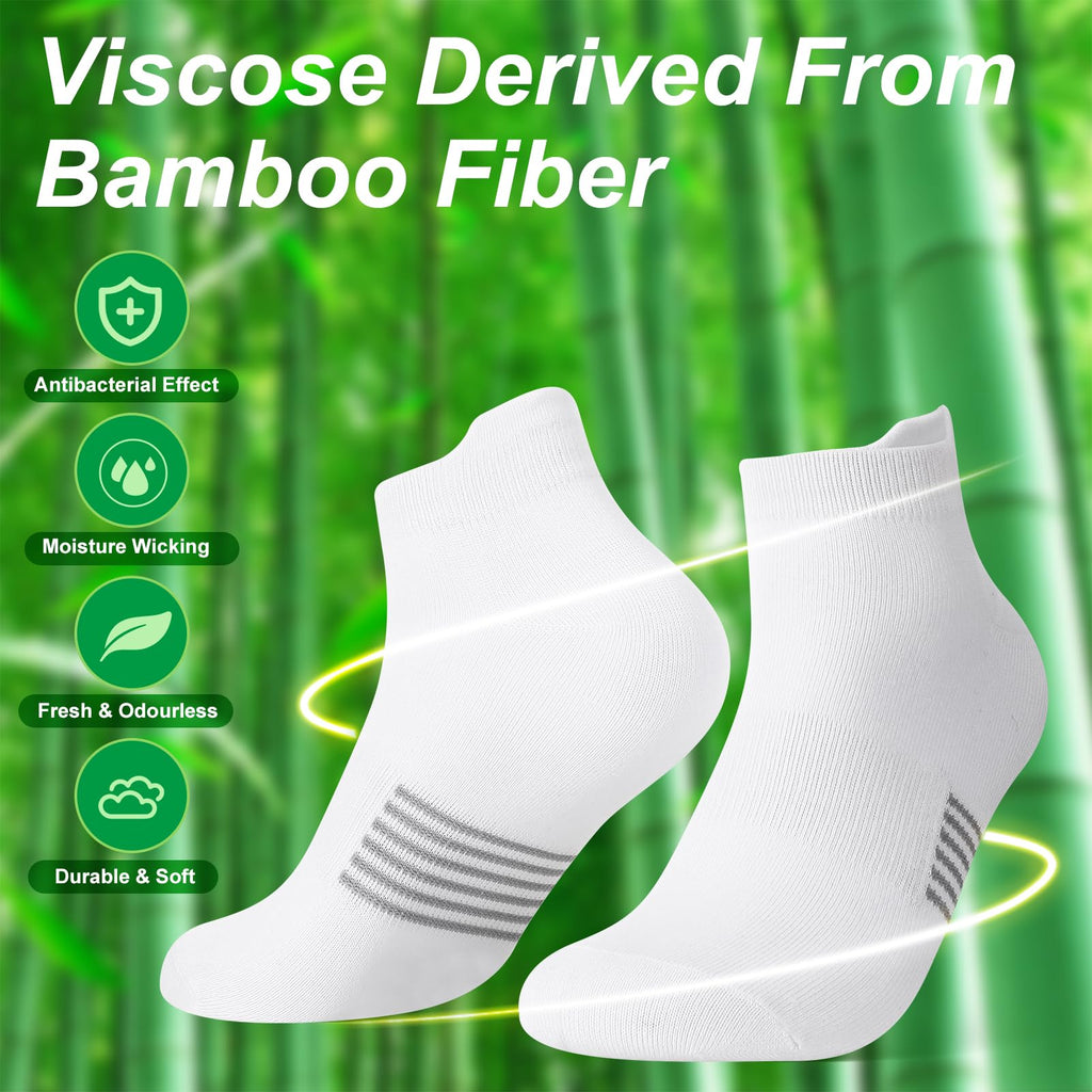 6 Pairs Thin Breathable Bamboo Ankle Socks R335