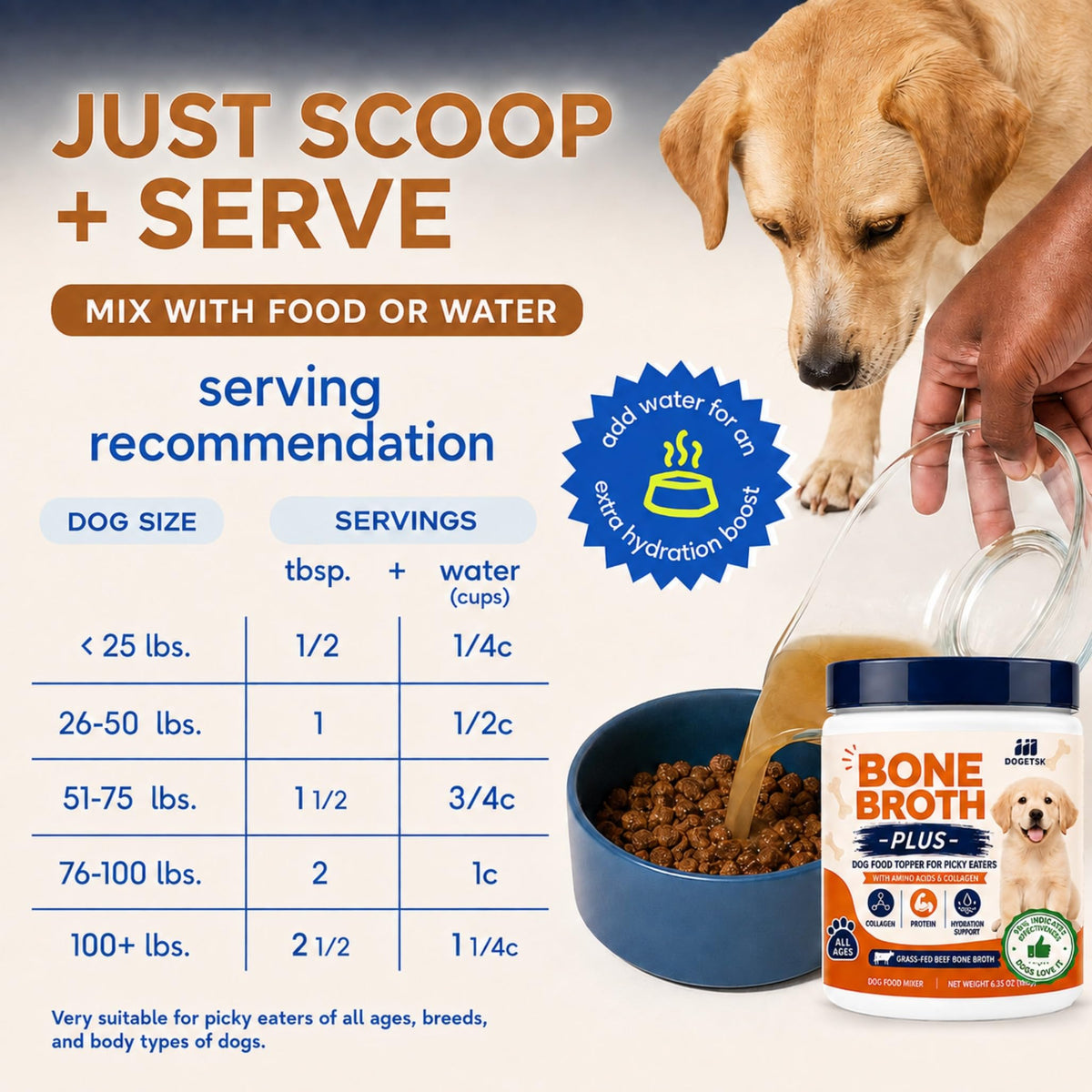 Doggy Nutritious Beef Bone Soup Supplement D165