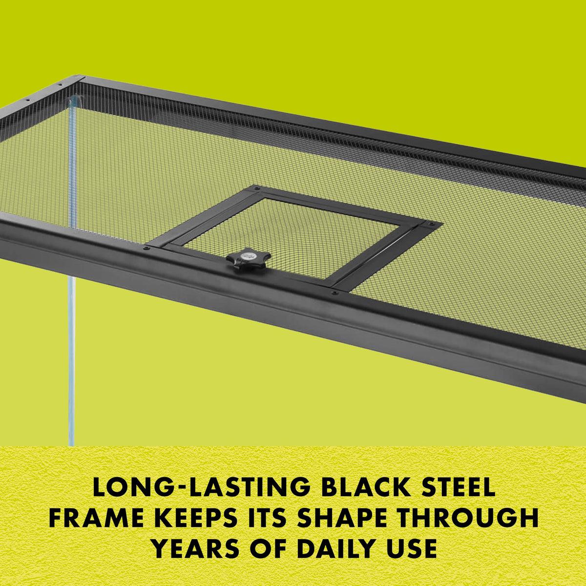 Hinged Door Screen Cover for Reptile Terrarium U30793