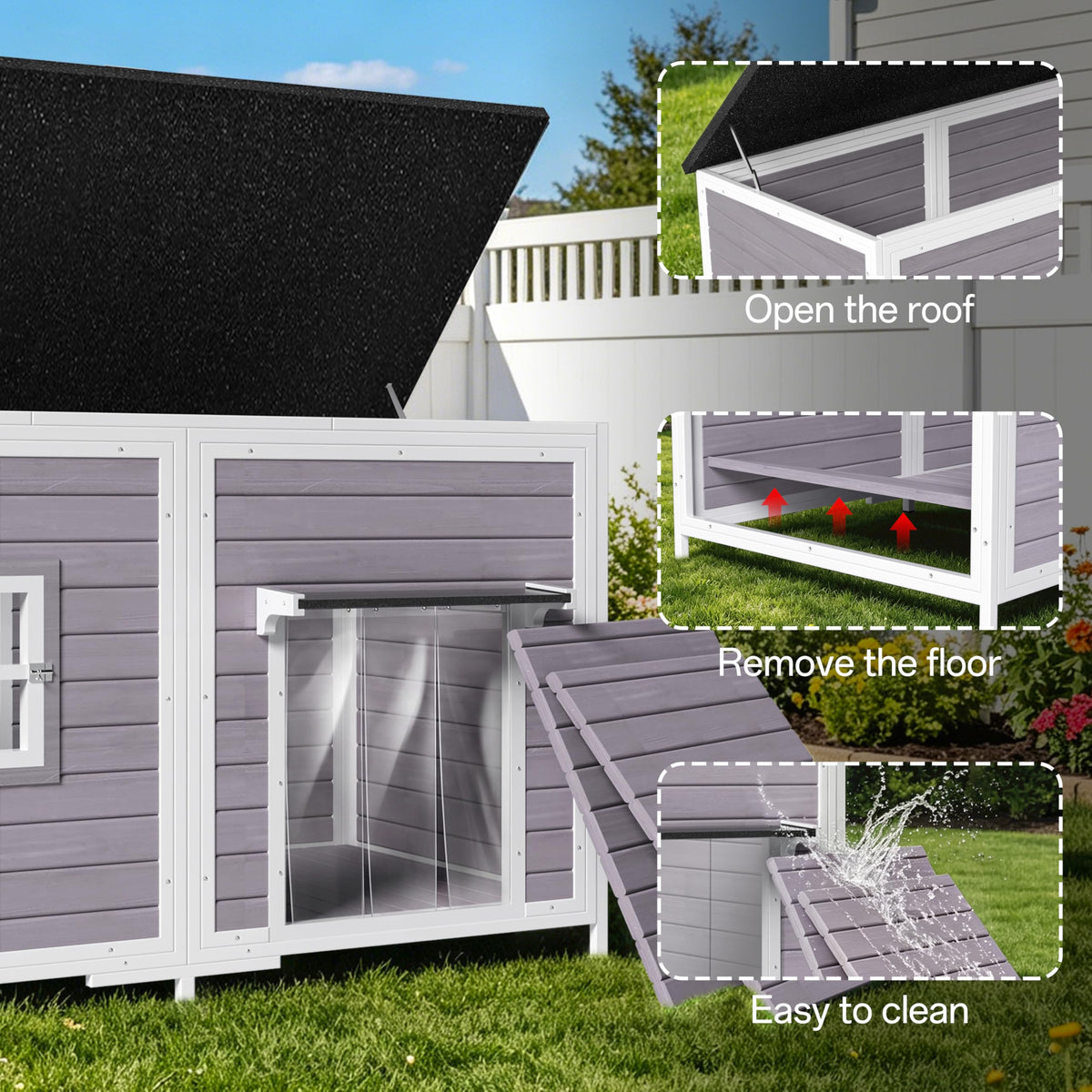 59" Insulated Extra Large Dog House Y61793
