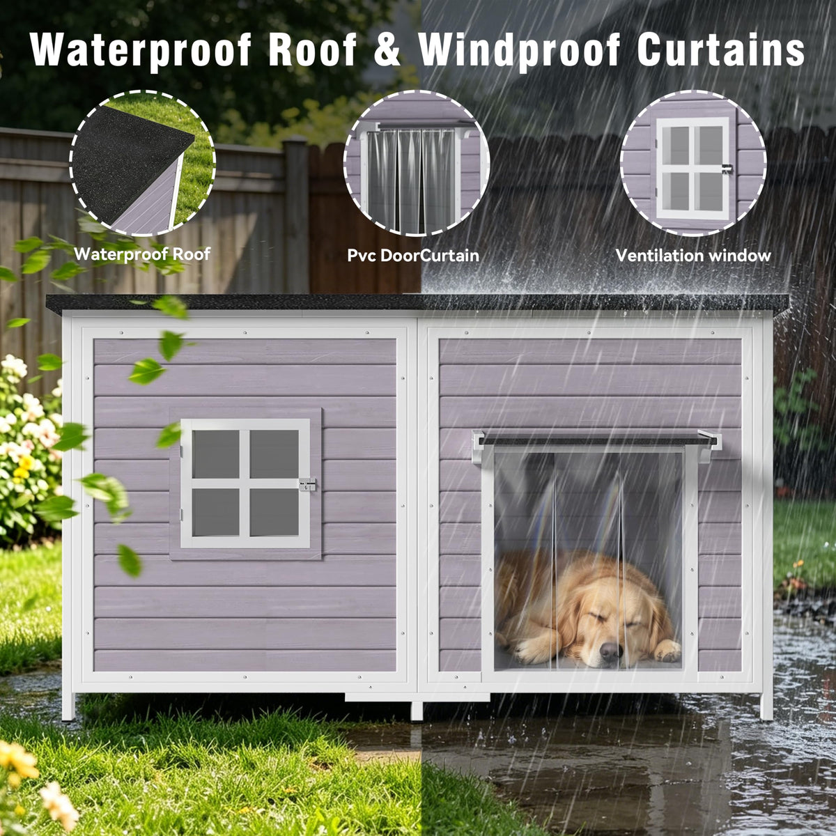 59" Insulated Extra Large Dog House Y61793