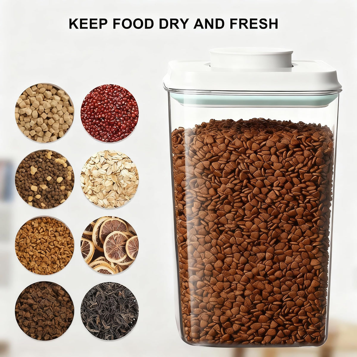 4L Airtight Dog Food Storage Container with Scoop C389