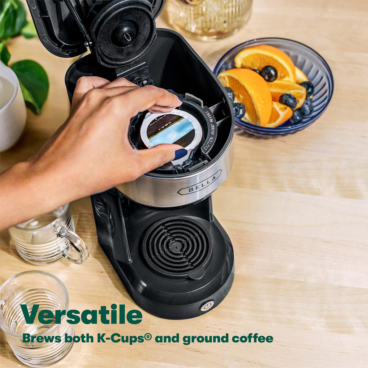 Black Single Serve Coffee Maker I64675