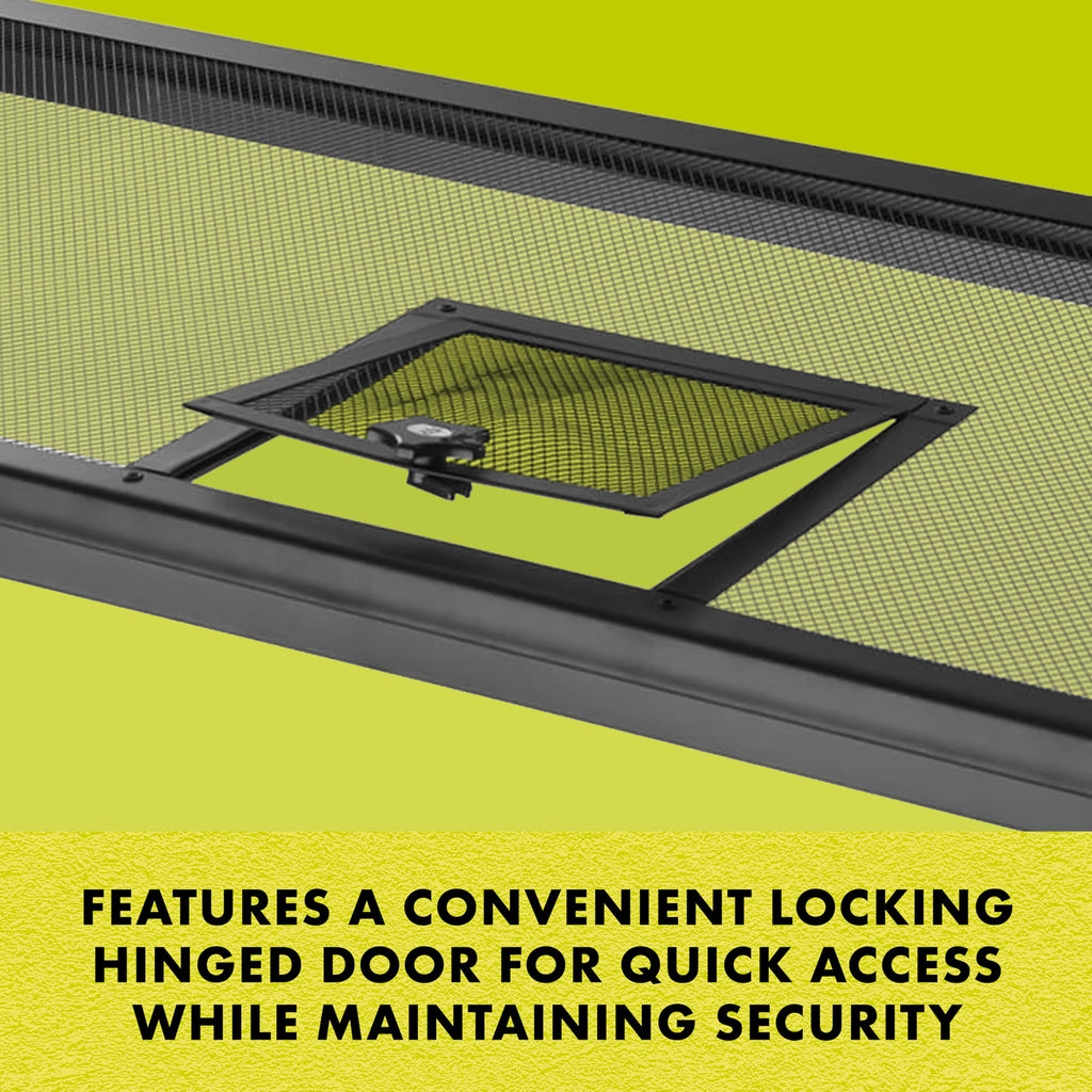 Hinged Door Screen Cover for Reptile Terrarium U30793